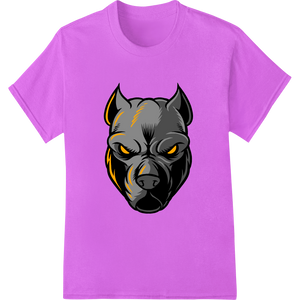 Custom custom garment printing design - Fierce Pitbull Geometric Illustration DTF Heat Transfer