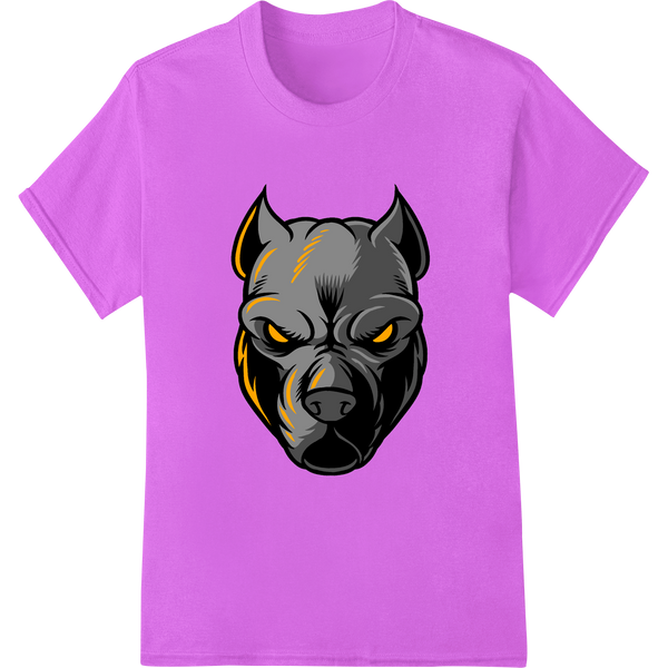 Custom custom garment printing design - Fierce Pitbull Geometric Illustration DTF Heat Transfer