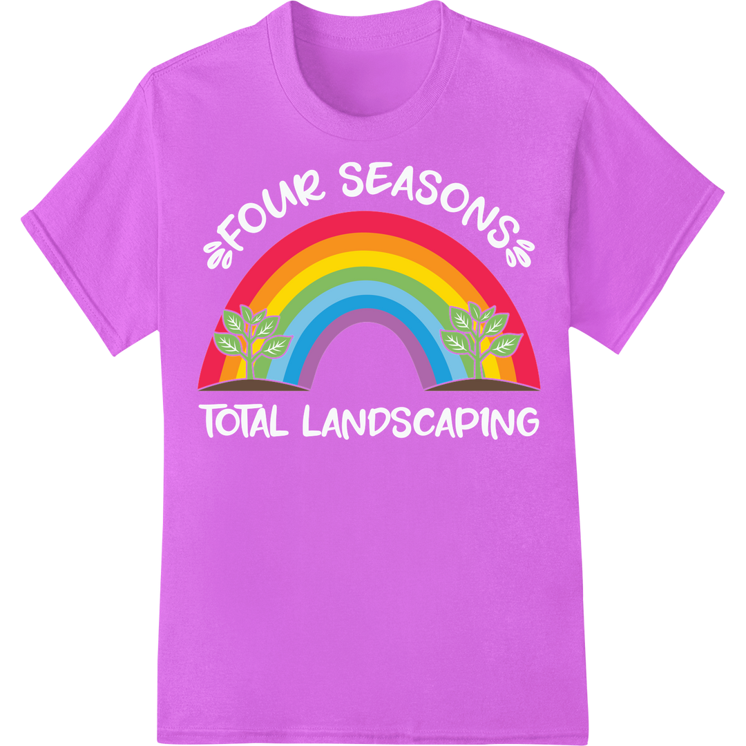 Vibrant Gardening Rainbow: Celebrate Earth Day in Style on purple shirt - SUPERDTF-DTF Prints-DTF Transfers-Custom DTF Prints