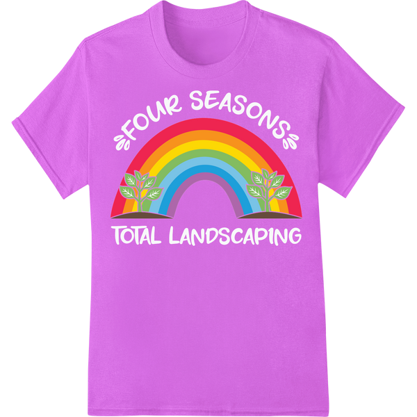 Vibrant Gardening Rainbow: Celebrate Earth Day in Style on purple shirt - SUPERDTF-DTF Prints-DTF Transfers-Custom DTF Prints