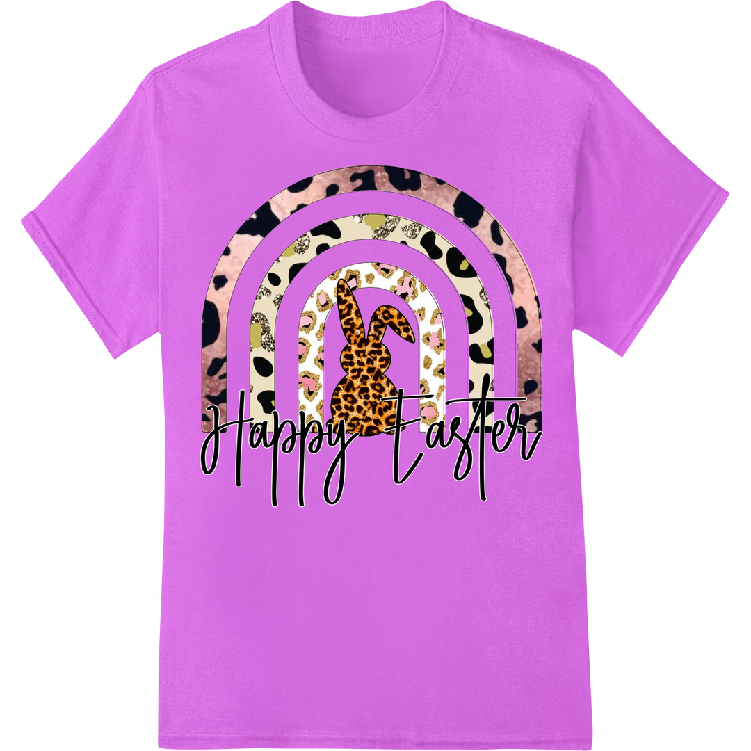 Playful Giraffe Easter Egg Pattern | DTF Print Transfer on purple shirt - SUPERDTF-DTF Prints-DTF Transfers-Custom DTF Prints