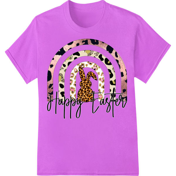 Playful Giraffe Easter Egg Pattern | DTF Print Transfer on purple shirt - SUPERDTF-DTF Prints-DTF Transfers-Custom DTF Prints