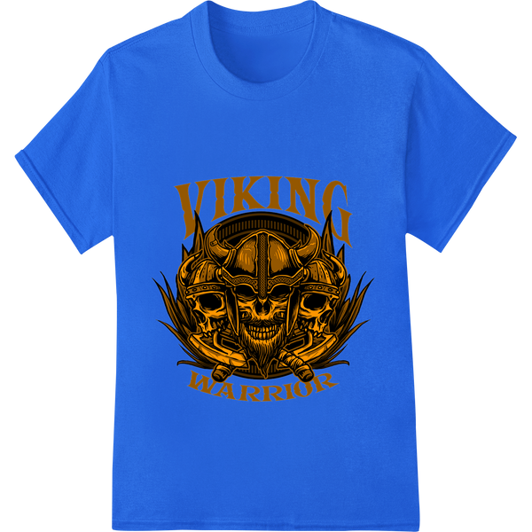 Fierce Viking Warrior Skull - Unleash Your Inner Strength made with premium garment printing