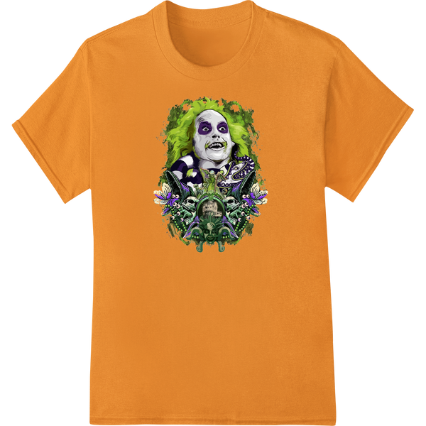 Haunting Halloween Goddess DTF Print Heat Transfer on orange shirt - SUPERDTF-DTF Prints-DTF Transfers-Custom DTF Prints