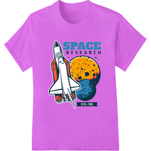 Vibrant digital printing print on Vintage Cosmic Adventure: Planetary Space Research