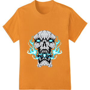 Vibrant professional DTF printing print on Supernatural Skull DTF Print Heat Transfer - Unleash Your Dark Side