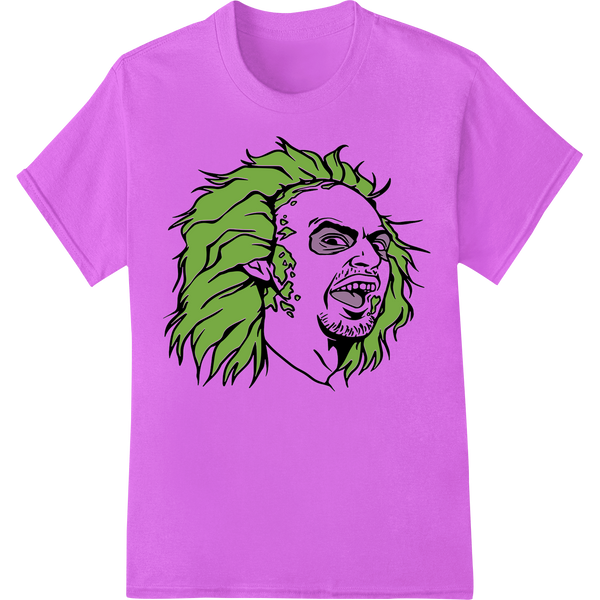 Eerie Undead: Zombie DTF Print for Spooky Halloween Style on purple shirt - SUPERDTF-DTF Prints-DTF Transfers-Custom DTF Prints