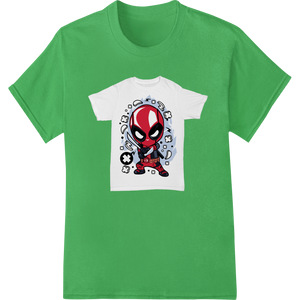 Festive Deadpool - Christmas Marvel Superhero DTF Print featuring professional high-quality t-shirt printing