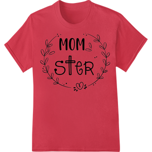 Vibrant custom merchandise print on Celebrate Mom with Playful 'Mom Ster' DTF Print Design