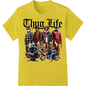 Durable dtf printer applied to Gangsta Clowns: Thug Life DTF Print Heat Transfer