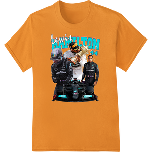 Revv Up Your Style: Lewis Hamilton F1 DTF Print Transfer with custom custom apparel artwork