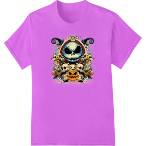 Custom t shirt prints design - Haunting Halloween Skull - Edgy DTF Transfer Print Design