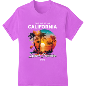 Tropical Sunset Paradise: Escape to Serenity enhanced with professional t shirt prints