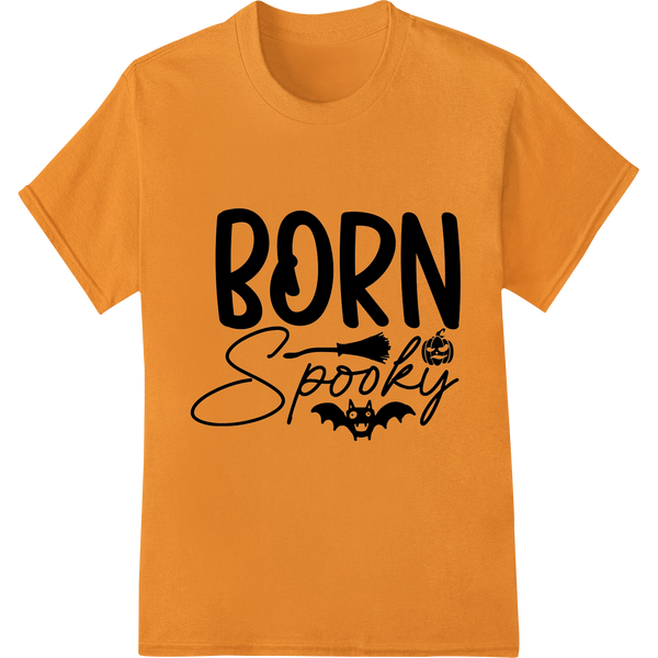 Personalized heat transfer design for BORN Spooky: Edgy Halloween DTF Print Heat Transfer