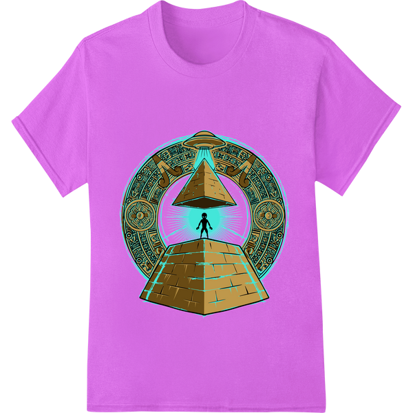 Cosmic Pyramid: Alien Secrets of the Illuminati Eye made with premium high-quality t-shirt printing