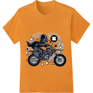 Innovative apparel decoration design on Edgy Quad Motorcycle Illustration - Monochrome Off-Road