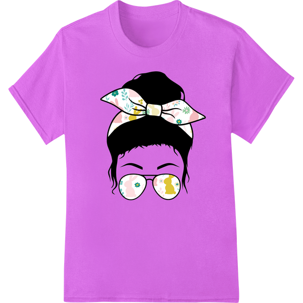 Festive Easter Shades: Stylish Fun for the Holiday on purple shirt - SUPERDTF-DTF Prints-DTF Transfers-Custom DTF Prints