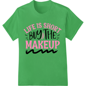 Embrace Your Love for Makeup with This Bold DTF Transfer showcasing advanced t shirt prints technology