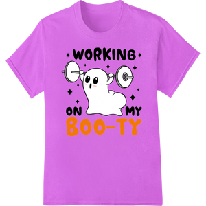 Premium quality customized apparel on Spooky Gains: Working on My Boo-ty Halloween Fitness