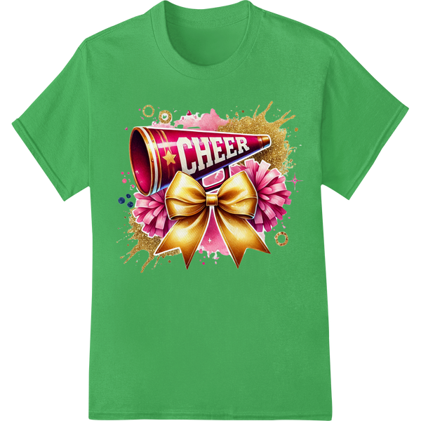 Celebrate the New Year with Festive Cheer! on green shirt - SUPERDTF-DTF Prints-DTF Transfers-Custom DTF Prints