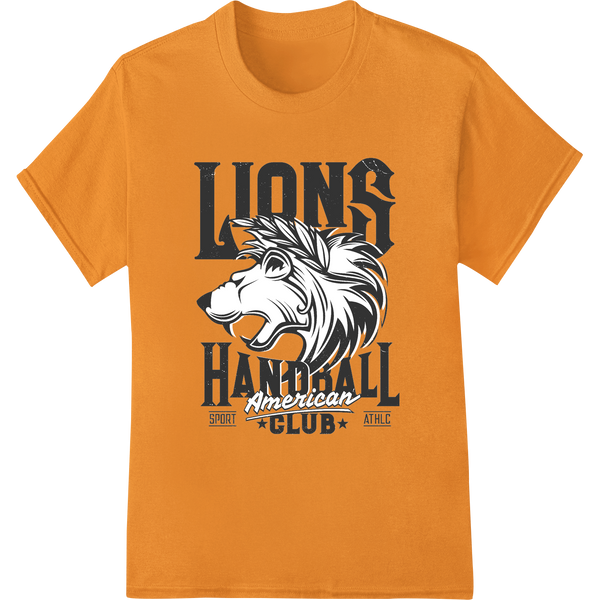 Durable vibrant DTF prints applied to Fierce Lions Handball Club - Bold DTF Print Heat Transfer