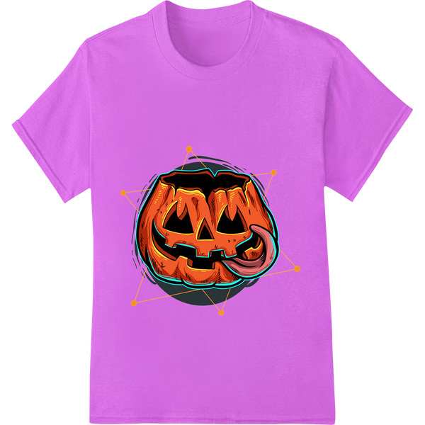 Premium quality DTF printing service on Wicked Grin Halloween Pumpkin DTF Print for Spooky Apparel