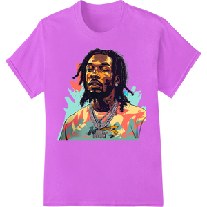 Premium quality custom apparel on Soulful Street Art Portrait - Colorful Digital Painting