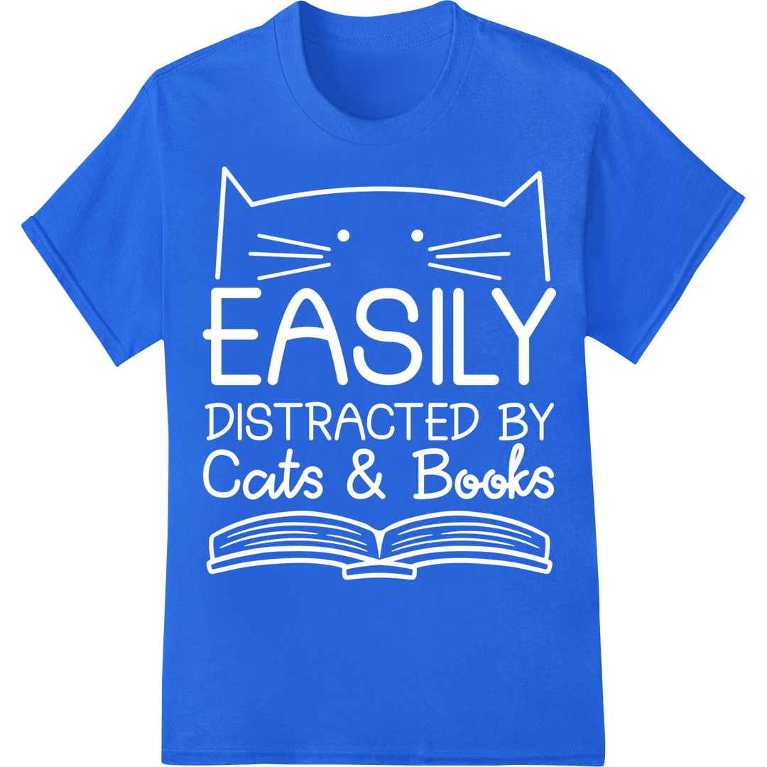 Timeless Reading Quote | DTF Print Heat Transfer on blue shirt - SUPERDTF-DTF Prints-DTF Transfers-Custom DTF Prints