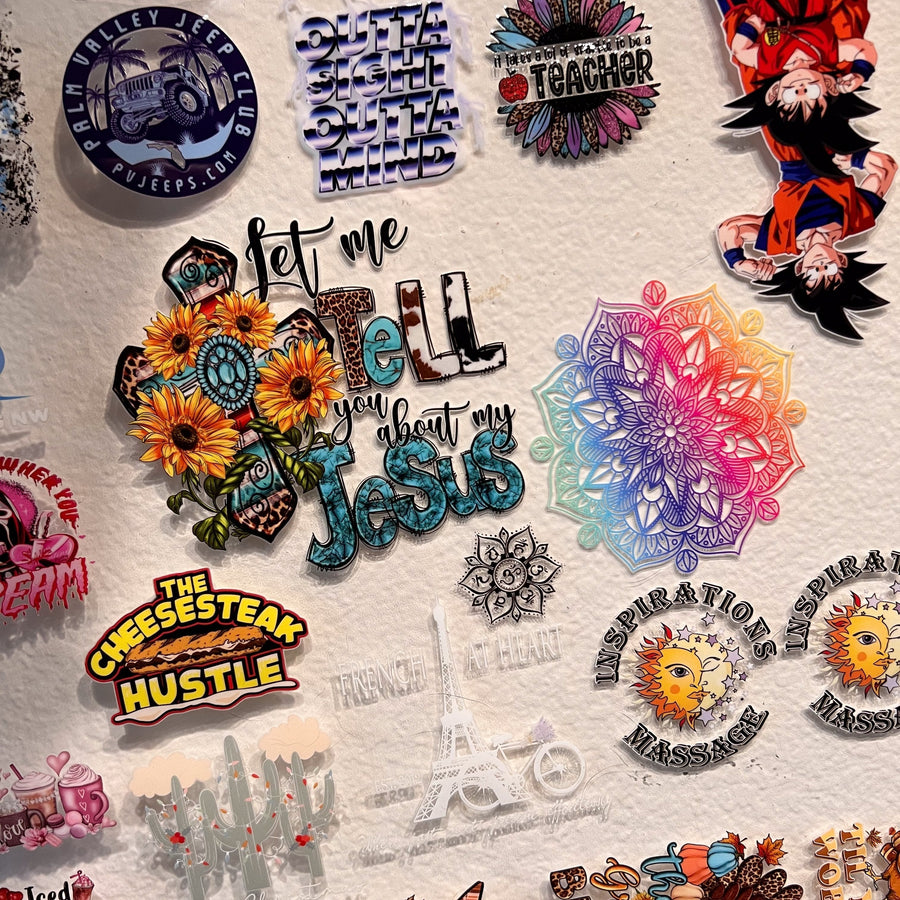Super UV DTF Stickers - Premium UV-Water Resistant DTF Stickers - Supe ...