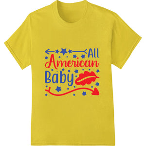 Adorable All American Baby - Patriotic 4th of July DTF Print - SUPERDTF - DTF Prints - DTF Transfers - Custom DTF Prints