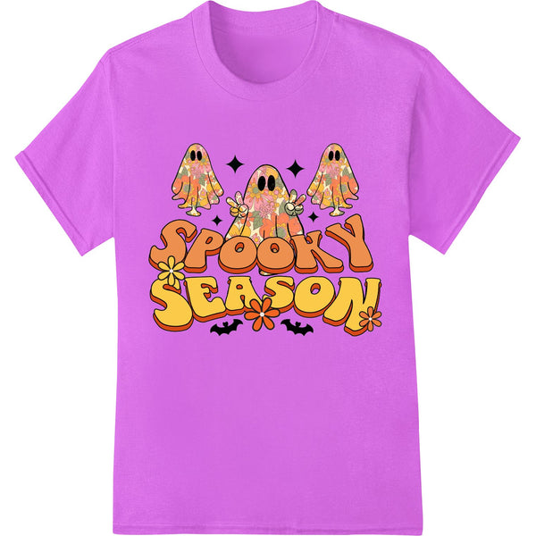 DTF Print Transfer: Adorable Cartoon Ghosts "Spooky Season" Halloween Print