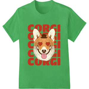 Adorable Corgi Cuteness: Irresistible Animal Heat Transfer - SUPERDTF - DTF Prints - DTF Transfers - Custom DTF Prints