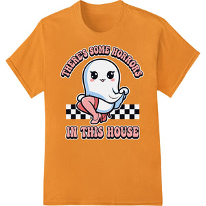 Adorable Ghost: Cute Halloween DTF Print Heat Transfer - SUPERDTF - DTF Prints - DTF Transfers - Custom DTF Prints