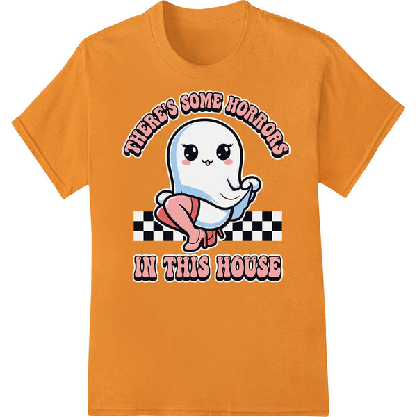 Adorable Ghost: Cute Halloween Horror Cartoon Design - SUPERDTF - DTF Prints - DTF Transfers - Custom DTF Prints