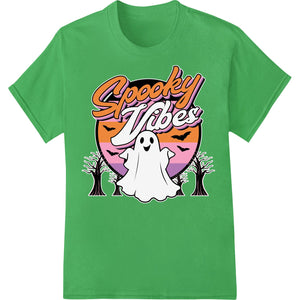 Adorable Ghost Spooky Vibes DTF Transfer for Halloween Fun - SUPERDTF - DTF Prints - DTF Transfers - Custom DTF Prints