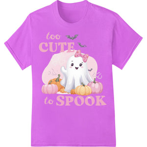 Adorable Ghost: Too Cute to Spook - Halloween DTF Print - SUPERDTF - DTF Prints - DTF Transfers - Custom DTF Prints