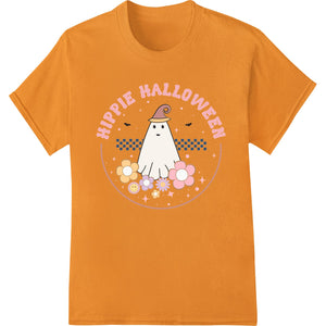 Adorable Hippie Ghost Halloween Heat Transfer - SUPERDTF - DTF Prints - DTF Transfers - Custom DTF Prints