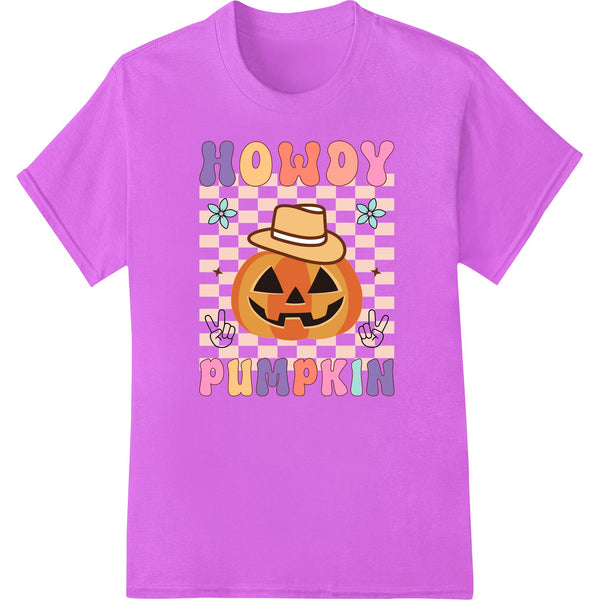 Adorable 'Howdy Pumpkin' Halloween Design for DTF Prints - SUPERDTF - DTF Prints - DTF Transfers - Custom DTF Prints