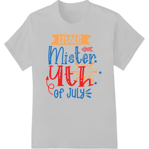 Adorable 'Little Mister 4th of July' Patriotic Baby Outfit - SUPERDTF - DTF Prints - DTF Transfers - Custom DTF Prints