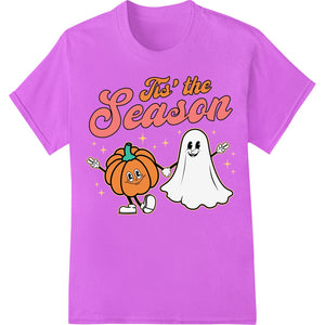 Adorable Pumpkin & Ghost: Spooky Halloween Fun Transfer - SUPERDTF - DTF Prints - DTF Transfers - Custom DTF Prints