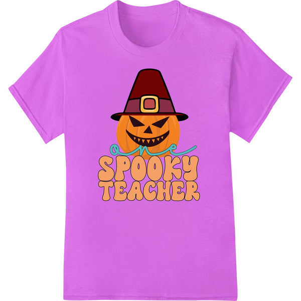 Adorable 'Spooky Teacher' Halloween Pumpkin DTF Print - SUPERDTF - DTF Prints - DTF Transfers - Custom DTF Prints