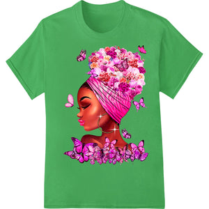 Afrocentric Floral Queen Valentine's Day Portrait Print - SUPERDTF - DTF Prints - DTF Transfers - Custom DTF Prints