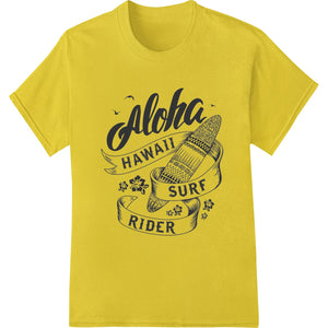 Aloha Hawaii Surf Rider: Island Vibes DTF Print Transfer - SUPERDTF - DTF Prints - DTF Transfers - Custom DTF Prints