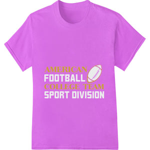 American Football College Team Sport Division DTF Print - SUPERDTF - DTF Prints - DTF Transfers - Custom DTF Prints