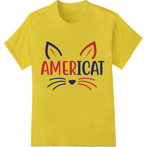 Americat: Patriotic Cat DTF Print for 4th of July Shirts - SUPERDTF - DTF Prints - DTF Transfers - Custom DTF Prints