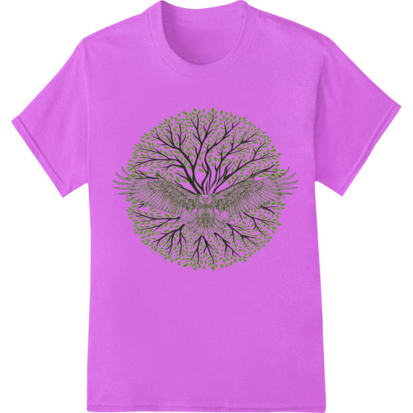 Angelic Tree Wings design featuring a pair of wings made of branches and leaves, celebrating Earth Day with DTF heat transfer