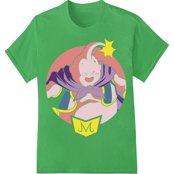 Vibrant anime-style superhero figure with Easter egg motifs, designed for direct-to-film (DTF) printing on custom apparel.