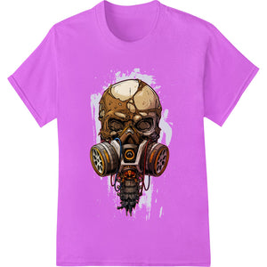 Apocalyptic Skull Gas Mask: Haunting DTF Heat Transfer Print - SUPERDTF - DTF Prints - DTF Transfers - Custom DTF Prints