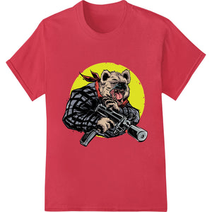 Armed Hyena: Fierce DTF Print for Bold Fashion Statements - SUPERDTF - DTF Prints - DTF Transfers - Custom DTF Prints