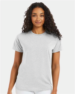 Hanes 5170 Ash model front